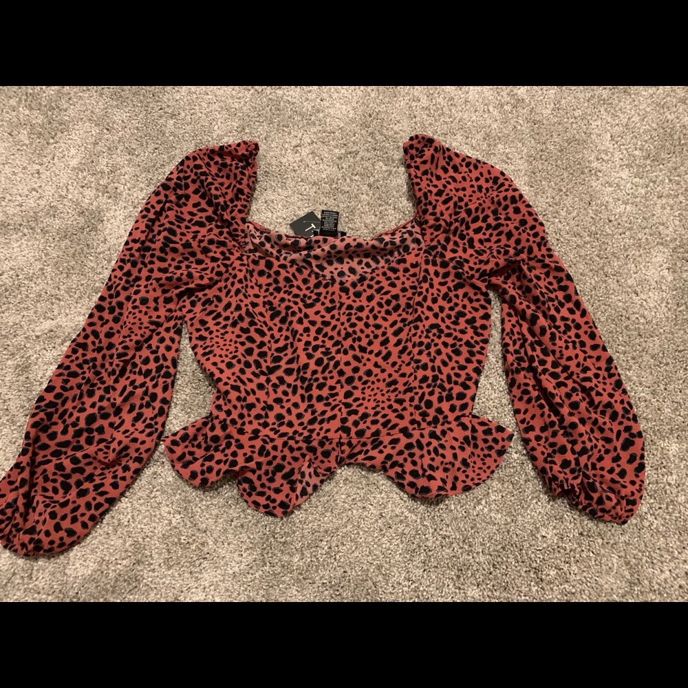 Leopard dressy top